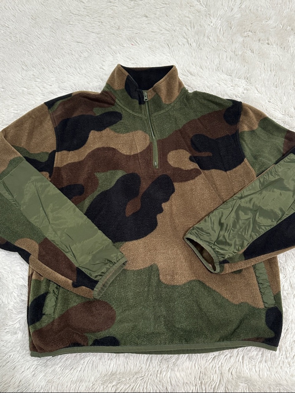 🎰 LCKR Fleece Camo Pullover Jacket